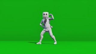 Marshmello Marsh Walk Fortnite Dance - Greenscreen Effect