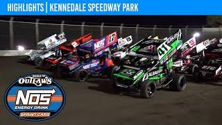 World of Outlaws NOS Energy Drink Sprint Cars | Kennedale Speedway Park March 23, 2024 | HIGHLIGHTS