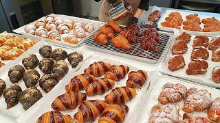 Amazing! The Process of Making Various Croissants - Korean Food [ASMR]