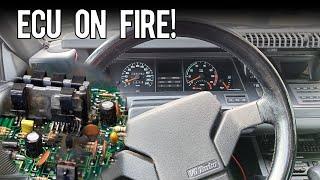 Renault 25 V6Turbo | The ECU Is Not Supposed To Smoke Right?