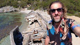 I Found an Old Shipwreck on a Greek Island