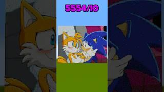 Sonic x Tails x Amy Rose ARTS in MINECRAFT!  #shorts