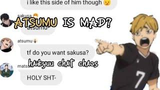 who pissed atsumu? ||Haikyuu chat chaos|| haikyuu text