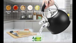 HRHongRui Stainless Steel Whistle Tea Kettle