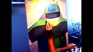 Alexandra Mayers LIVE painting - Apology Negated (completion session)