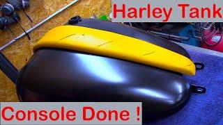 Harley Tank Centre Console, One of a Kind in Steel. (Part 4 of 4) DONE!