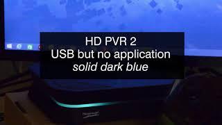HD PVR 2 - what do the lights mean?