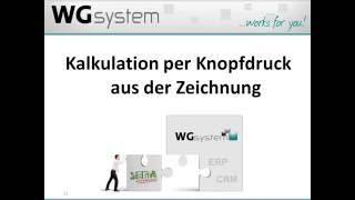 WG System - Kalkulation direkt aus der SEMA-Zeichnung