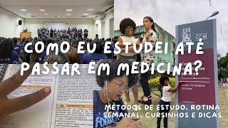 COMO EU ESTUDEI ATÉ PASSAR EM MEDICINA? 🩺 #medvlog #studyvlog #enem #vestibular #sisu #federal