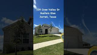 Home for sale. 109 Crow Valley Dr. in hunters Glen in Jarrell, Texas. #realestate