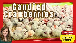 Candied Cranberries - Natures Sweet Tarts - Steph’s Stove