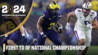 DONOVAN EDWARDS PUTS MICHIGAN UP FIRST IN THE NATIONAL CHAMPIONSHIP  | ESPN College Football