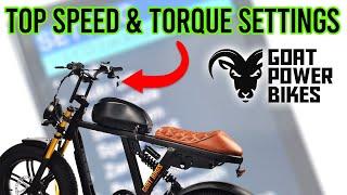 Motor Goat V3: Max Torque & 40+MPH Top Speed Settings