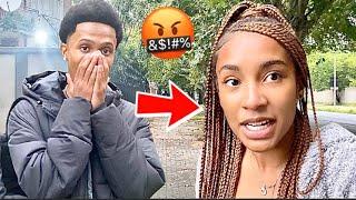 Calling My Girlfriend The B-Word Prank!!! (GETS ANGRY )