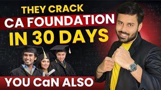 IF NOT Started Study YET , How to Smartly Plan Next 30 Days for CA Foundation June 2024