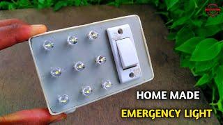 How to make emergency light at home। घर पर बनाएं रिचार्जेबल एलईडी लाइट आसानी से।