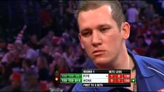 Justin Pipe vs Arron Monk - PDC World Darts Championships 2014 First Round