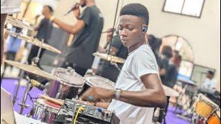 Spiritual Gangster Isaac first ( RiPAPAPA ) drill gospel  Drum cam
