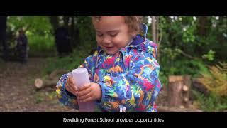 Rewilding Forest School in Walton Charity's green spaces