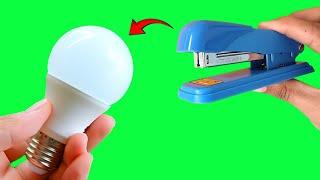 Just Need A Common Strapler And Fix All The LED Lamps In Your Home|How To Repair LED Bulb Easy.