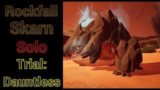 Solo Rockfall Skarn Trial: Dauntless 3:26 S+ PB With Shock War Pike Build