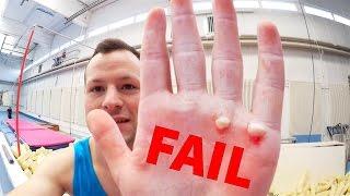 PARKOUR Lifestyle VLOG #43 - Backflip FAILS & Airtrack Training