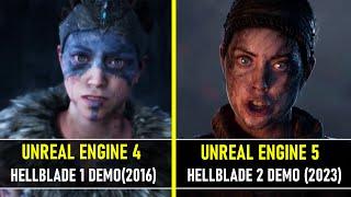 Hellblade 1 VS Hellblade 2 Tech Demo | Unreal Engine 4 vs Unreal Engine 5 | Graphics Comparison