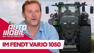 Vom Auto in den Traktor: Alex Bloch im Fendt 1050 Vario auf öffentlichen Straßen | auto mobil