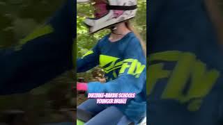 @Dirtbike-Barbie  Schooling Younger Brother During a Challenge Race!!! #oami #girlpower #dirtbike