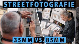 35mm vs 85mm Street Fotografie | Die 2 Perspektiven der Streetfotografie im Vergleich | POV Fotowalk