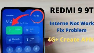 Redmi 9 9T Internet Settings | Data Network Only Show Not Proper Work Fix Problem