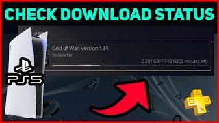 PS5 HOW TO CHECK DOWNLOAD STATUS EASY NEW!