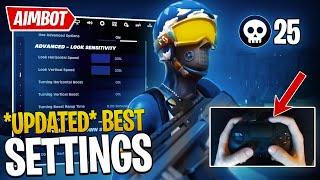 *UPDATED* BEST Controller Settings for Fortnite CHAPTER 5! (AIMBOT)