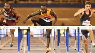 Trey Cunningham Wins Men’s 110mh Rasheed Broadbell Back In Action Racers Grand Prix 2024 #jamaica