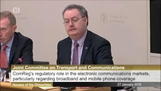 Michael Moynihan TD: 'balderdash' from ComReg about Irish coverage.