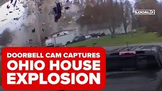 Doorbell cam captures Ohio house explosion