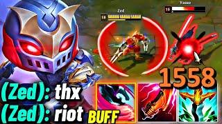 RIOT Finally Buffed ZED.. And it feels ILLEGAL (THANKS RITO)