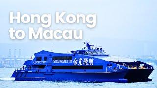 How to Travel from Hong Kong to Macau by Ferry | COTAI WATER JET | Travel Guide | 4K