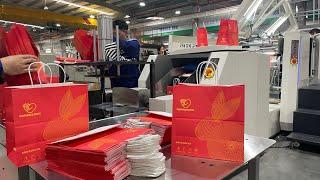 2023 Printing South China Exhibition A400 Paper Bag Making Machine with Online Twisted Handle