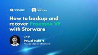 How to backup and recover Proxmox VE with Storware | Storware Academy