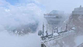 [4K HDR] Ascend above the clouds to explore Germany's 2967m Zugspitze mountain