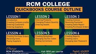 INTRODUCTION TO QUICKBOOKS-RCM ONLINE COLLEGE short courses