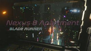 Blade Runner | NEXUS 8 APARTMENT | Dark Ambience for Work, Study and Relaxation - 8 Hours