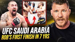 BISPING reacts: Robert Whittaker KO's IKRAM! Volkov UPSETS Pavlovich | UFC Saudi Arabia REACTION