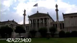 0673 Neoclassical architecture of the University of Athens, Greece