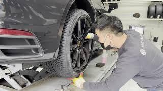 포르쉐911 카레라4S (992) 미쉐린 윈터타이어 장착  예일모터스유성  Porsche 911 Carrera 4S (992) with Michelin winter tires