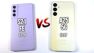 Samsung Galaxy S21 FE VS A25 5G  - This Is Why You Buy Old Flagships!