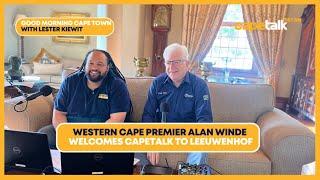 Western Cape Premier Alan Winde hosts Good Morning Cape Town at Leeuwenhof residence