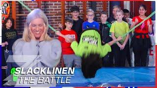 SALTO'S DOEN OP EEN DUNNE BAND?! | BATTLE SLACKLINEN | Zappsport