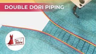Make Double Dori Piping On Nack| Neck Design | Finetailors